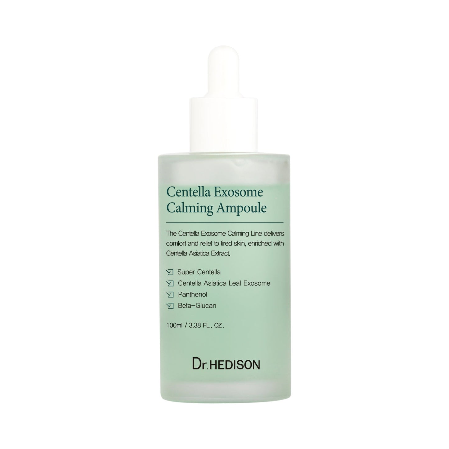 Dr. HEDISON Centella Exosome Calming Ampoule bottle on a white background
