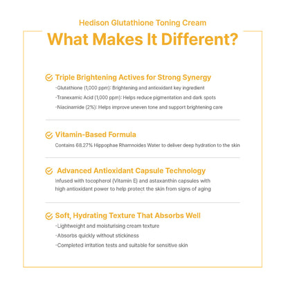 Glutathione Toning Cream
